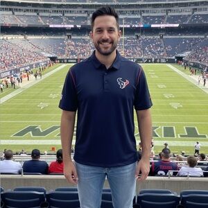 $95 Houston Texans Polo Short Sleeve Onfield Apparel Dri-Fit Nike Men’s XXL